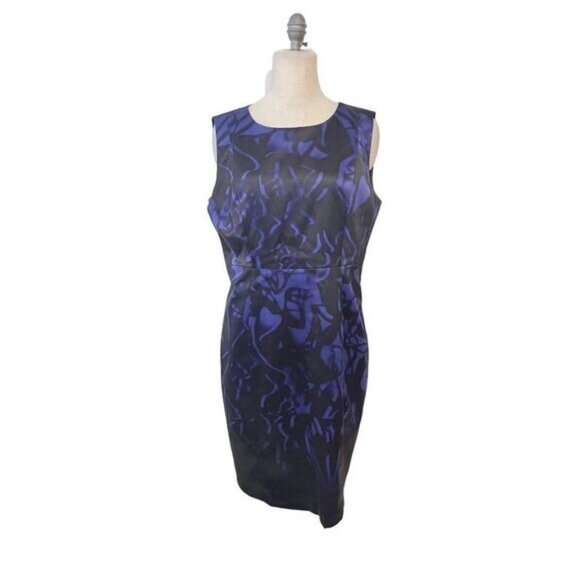 T Tahari Cali Violet Belle Purple Sheath Dress Size 16 - Picture 1 of 5